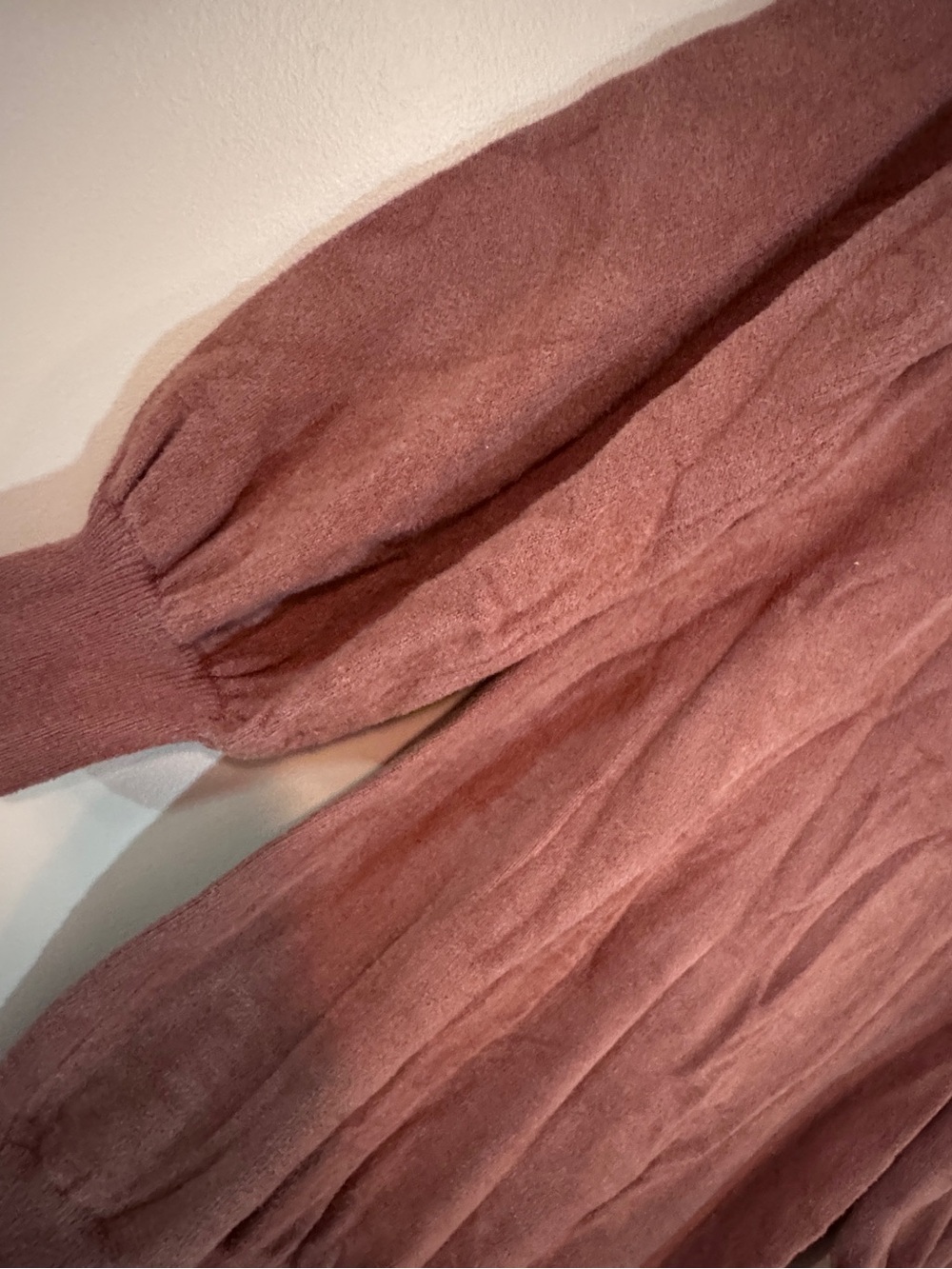 Cozy Rust Brown Sweater Dress - Picture 3 of 9